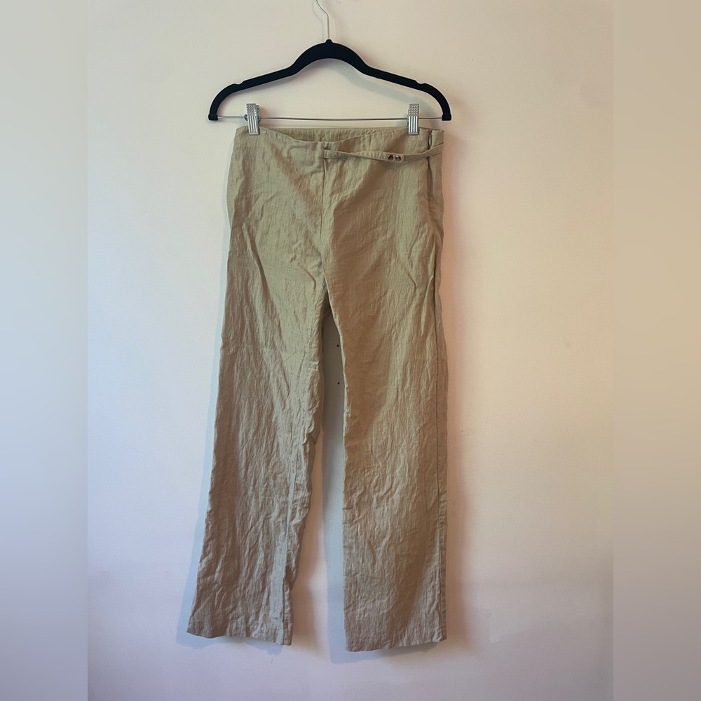 Paloma Wool Beige Straight-Leg Trousers